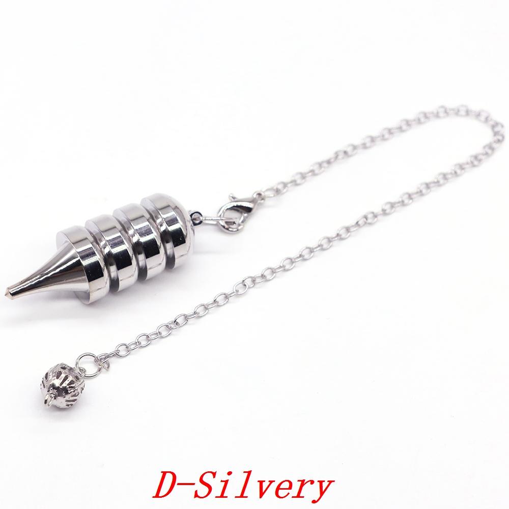 Metal Pendulum For Dowsing Divination Pendulos Spiral Cone Gold Color Copper Radiesthesia Pendulums Healing Pendule