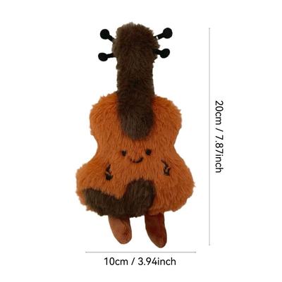 Creative Plush Violin Keychain Kawaii DIY Backpack Pendant Cartoon Gift Keyring