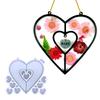Wall Hanging Resin Moulds Heart-shaped Silicone Moulds Window Epoxy Resin Mould for DIY Craft Christmas Home Decoration