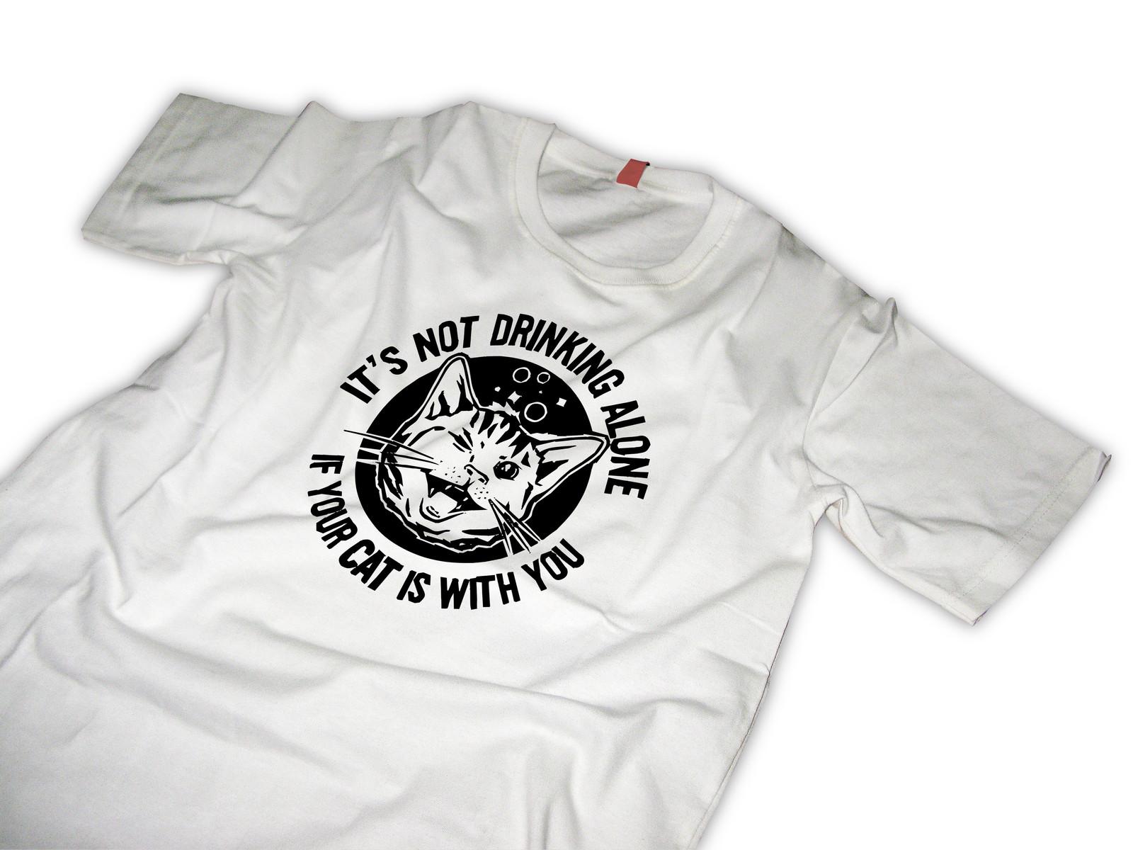 Кошачья футболка пью с котами 2XL