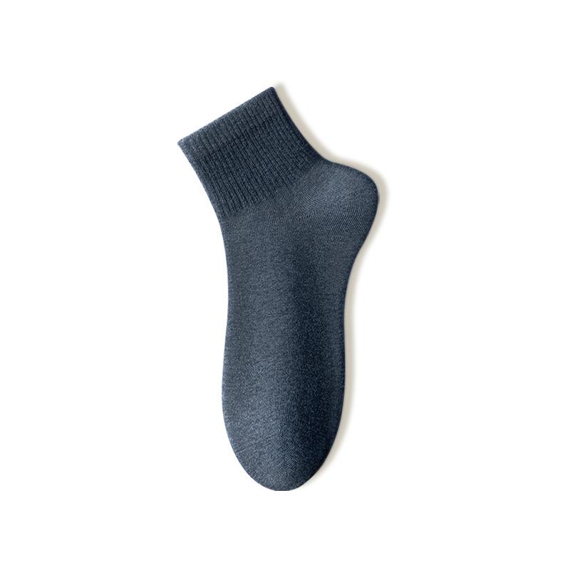 Men’s Seamless Mid-Calf Cotton Socks: Breathable, Antibacterial, Odor-Resistant, Sweat-Absorbing Sports Socks