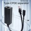 USB C POE Splitter USB C POE Separator,Efficient 48V to 5V Conversion for Low Voltages Gadgets Power Converters