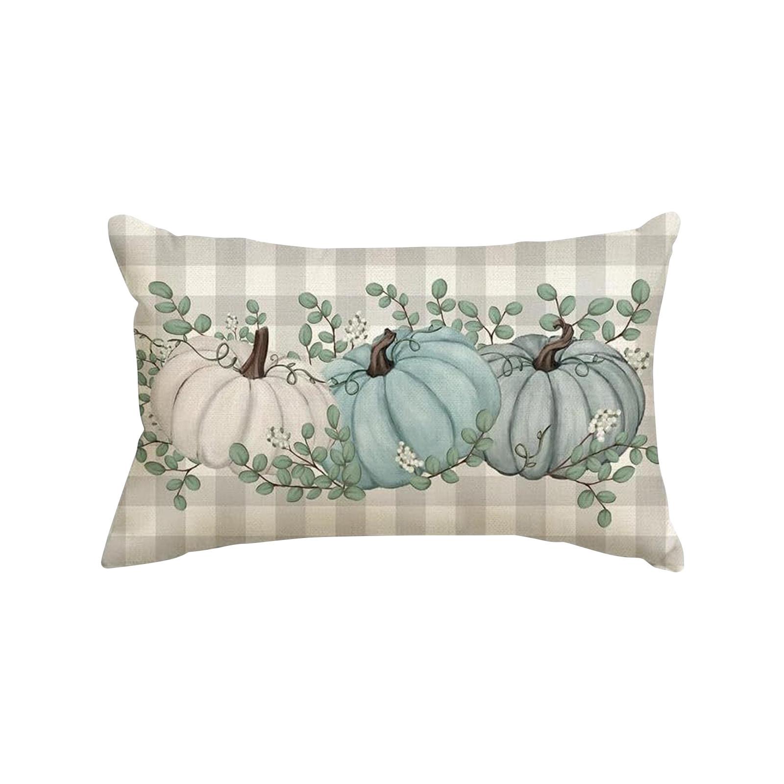 

Thanksgiving Autumn Maple Leaf Turkey Linen Pillowcase Decoration Living Room Sofa Cushion One Size