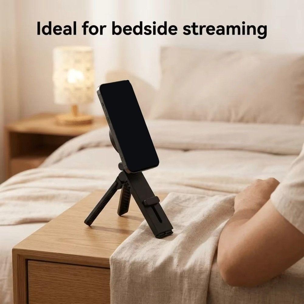 Adjustable Magnetic Phone Tripod Holder 360° Rotation Desktop Phone Bracket  for Home