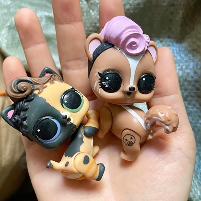 1Pc Big Eyed Animals Random Super Mini Dolls 3Cm Pet Girls Diy Collectible Toys Children'S Birthday Gift