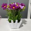 Artificial Flower Weather Resistant Easy To Remain Plastic Marguerite Decorative Faux Flower Bonsai for Balcony