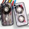 Retro Magnetisches Radio Kassette Handyhülle Für iPhone 17 16 15 11 12 14 13 Pro Max Mini X XS XS XR 7 8 Plus SE4 17e Süße Silikonhüllen