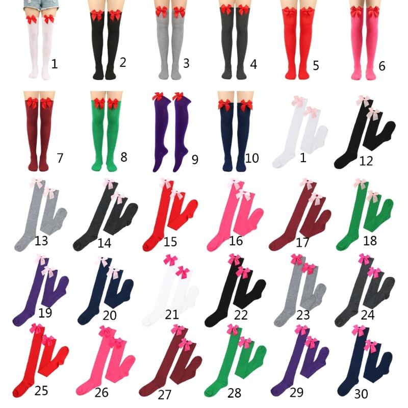 Cute Bow Boot Sock Leg Warmer High Sock for Daily Wear Cosplay Thigh High Sock Over the Knee High Boot Stocking Leg Warm
