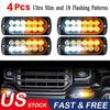Car 12-LED Strobe Ligtht Lamps Surface Mount Flashing Lights For Truck Pickup