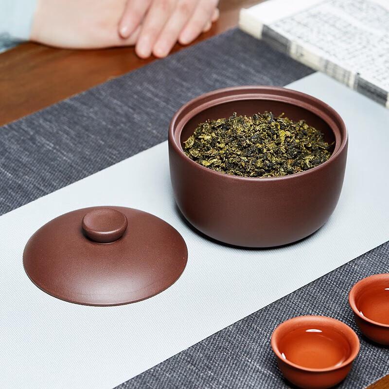 Zisha Handmade Cylindrical Tea Caddy