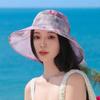 Foldable Thin Bow Sunshade Cap Portable Sunscreen Basin Hat Women Fisherman Hat  Outdoor