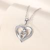 Cross Heart Mother-Child Necklace: Rhinestone Clavicle Chain Gift for Mother's Day