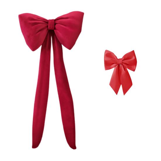 2 Pcs Bow Decoration Bow Themed Room Backdrop Decor for Wedding Birthday Party Engagement Bachelorette Baby Shower Door Wall Decoration