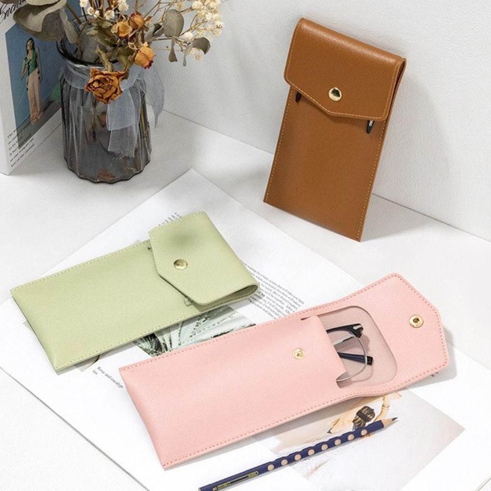 Desktop Organizer Leather Pen Protective Cover Waterproof Pencil Bag Pen Cover  Student