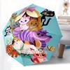 Aristocats Cats Automatic Folding Umbrella - 3 Folding Design, Vivid Cartoon Pattern, Suitable for Outdoor Activities, A Gift for Fans In Al