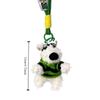 Chaveiros de boneca de cachorro pequeno de pelúcia, animal de desenho animado, filhote de cachorro peludo, presente de aniversário para crianças