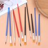 50Pcs Painting Brushes Set Art Round Flat Hair Nylon Hair Paint Brush For Oil Acrylic Watercolor Kids/Artists/Beginners/Student