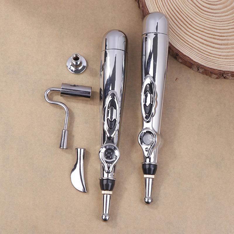 2/5 Heads Electric Acupuncture Pen Acupuncture Point Massage Pen Meridian Energy Massage Pen Pain Relief Massage Pen