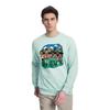adidas Lässiges Sport-Cartoon-Print Rundhals-Sweatshirt Herren Tops Grün HG3625