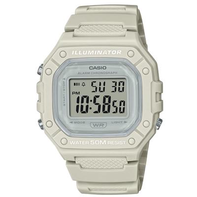 CASIO Available In and Nuanced Square Digital Suitable for and W-218HC Watch, Muted, Smoky, Colors. Thin, Lightweight, Waterproof, Display. Men,