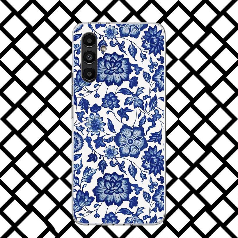 

Сине-белая фарфоровая чехол-накладка для Samsung Galaxy A17 A37 A57 A16 A26 A36 A56 A15 A25 A35 A55 A14 A24 A34 A54 A13 A23 A33 A Samsung A25