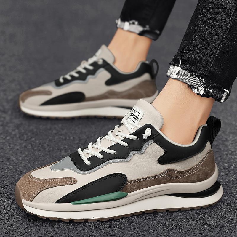 

2025 осень новые мужские спортивные туфли интернет знаменитости повседневные модные мужские кокосовые туфли, Канье те же Forrest Gump кроссовки 44 бежевый