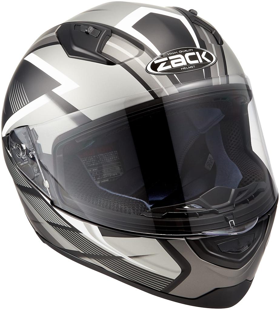 Celoobličejová přilba TNK Industries Half Mud Velikost M [Speed ​​Pit] ZF-4 černá/stříbrná