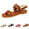 Summer Women's Casual Flat Bottomed Fashionable Color One Line Sandals