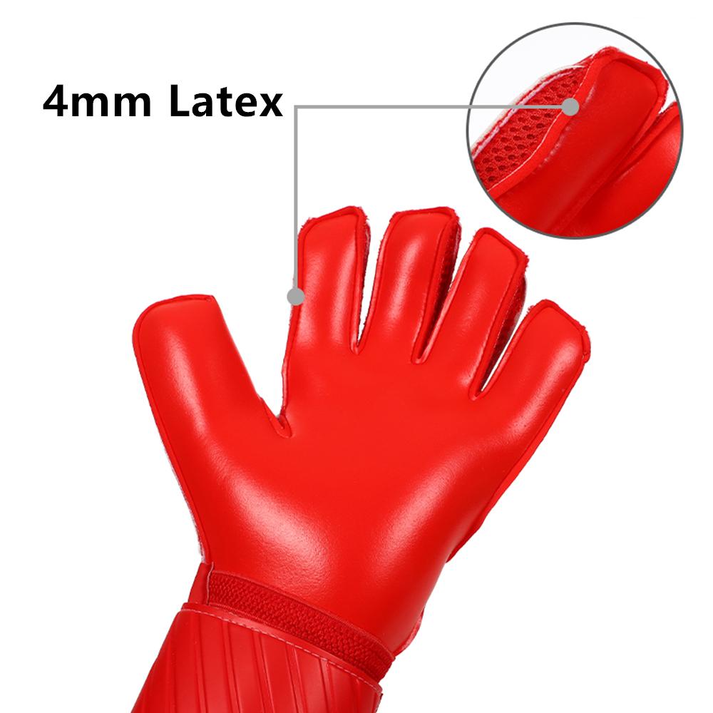 Men Kids BoysWomen Goalkeeper Gloves Finger Save Protection 4MM Thicken Latex Rugby Soccer Football Goalie Keeper Gloves Guard
