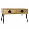DKD Home Decor-Side Table DKD Home Decor Brown Black Metal Fir 100 X 50 X 52.5 Cm