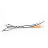 7.5" Dual-Tail Curved Pet Grooming Shears - 45° Bend for Upward and Downward Cutting