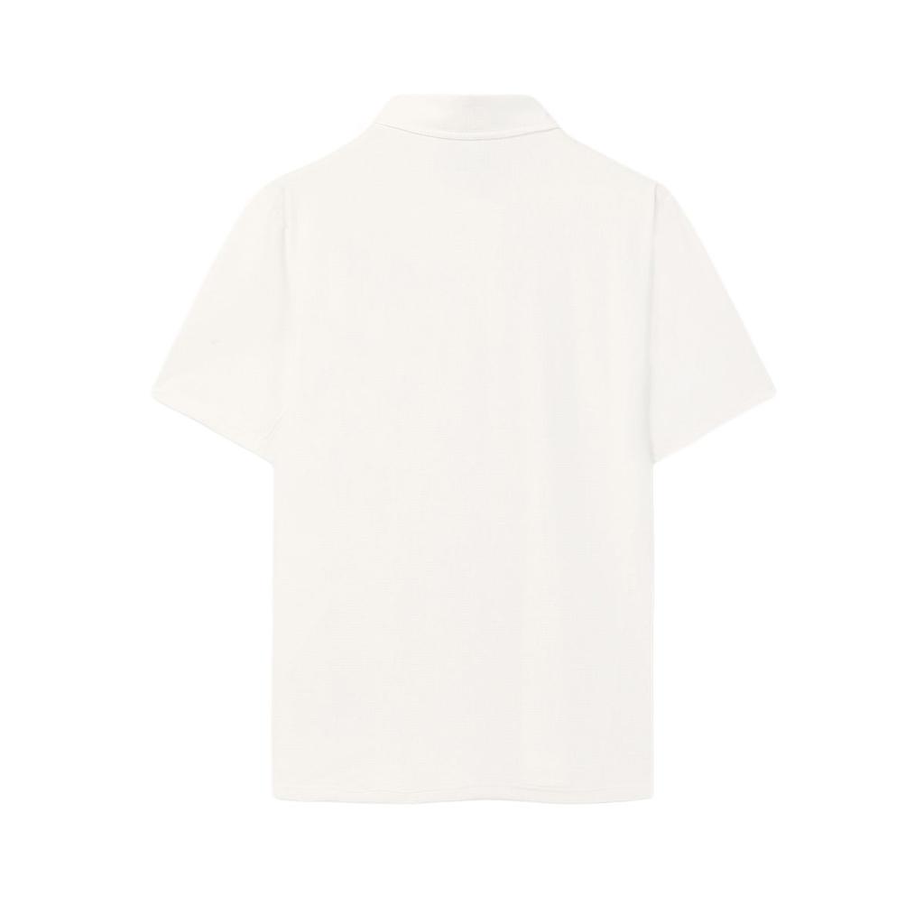Fila White Ss26 Knitted Polo Shirt Men Tops F11M623101F-WT