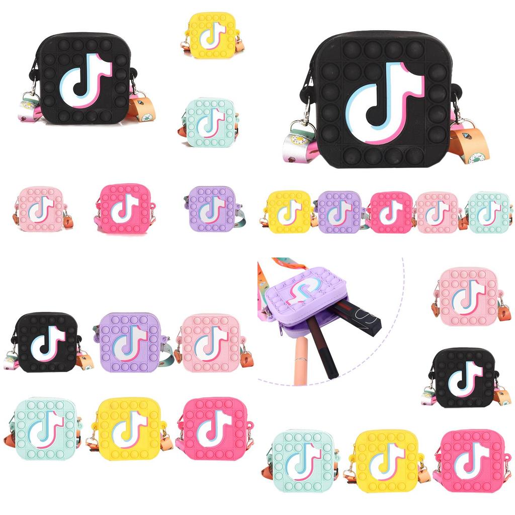 Pop Bubble Push Coin Bag Sensory Toy It Stress Relief  Autism