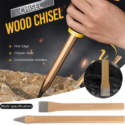 Chrome Vanadium Steel Chisel Rustproof Metalworking Masonry Chisel Suitable For Professionals