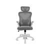 Ergonomic Chair DRAIR35 White Structure Mesh Backrest Grey Seat 120 Kg