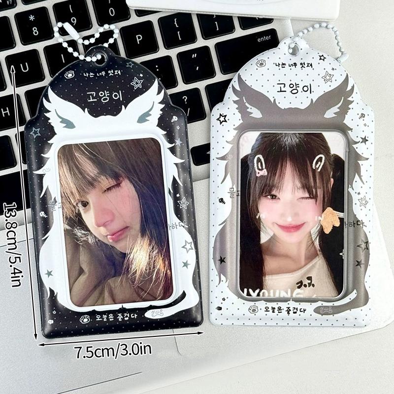 Kpop Holder na Fotokartki Segregator Fotokartki Ramki Karty Idolów Stojak na Wyświetlanie Breloczek do Torebek Karty Kpop Książka Kolekcjonerska