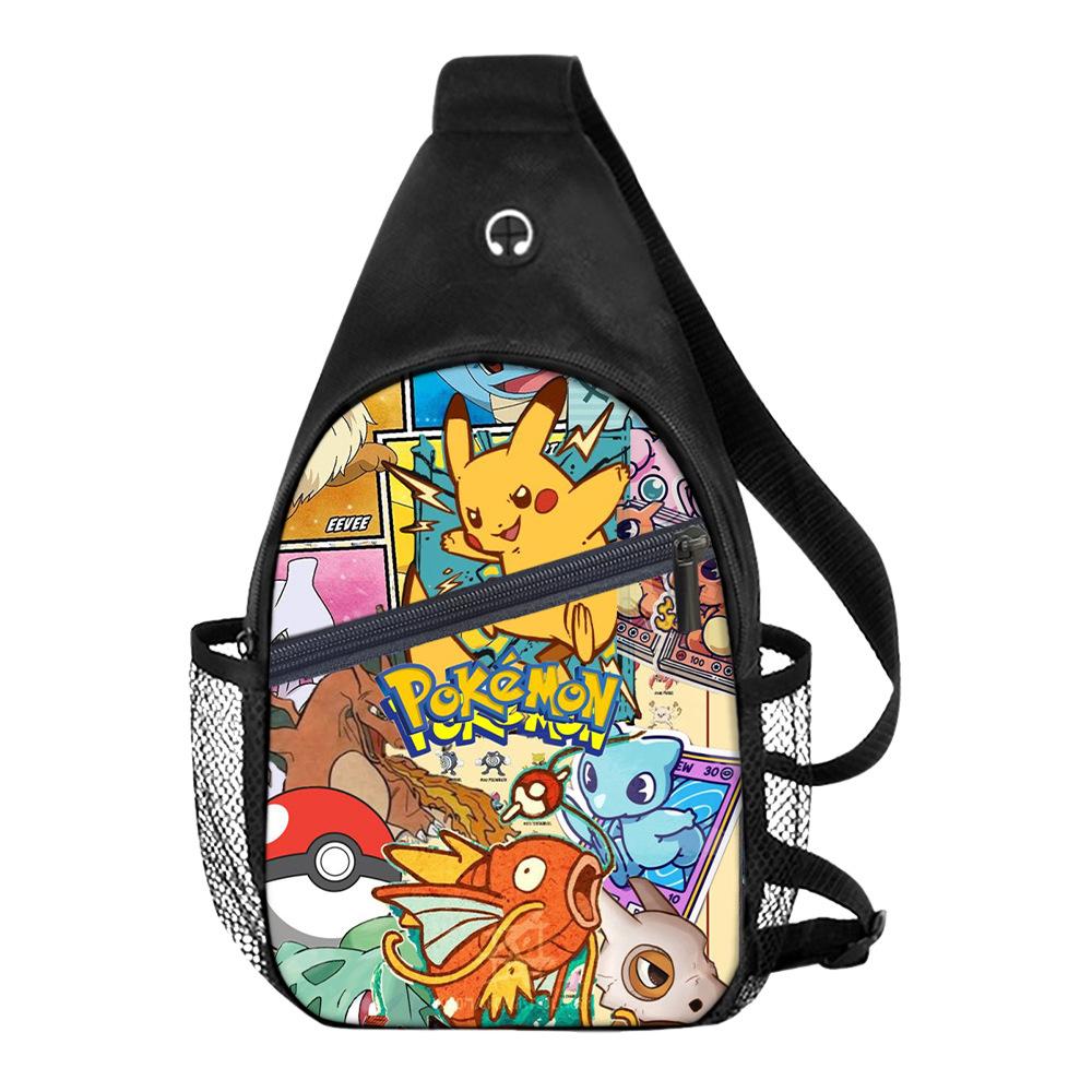 Breast Bag Men'S And Women'S Sports Travel Versatile Casual Shoulder Bag Multifunctional Messenger Bag Cartoon
