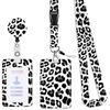 Retractable Lanyard Badge Holder Card Holder with Lanyards Retractable Keychain Badge Holder for Office School Hospital