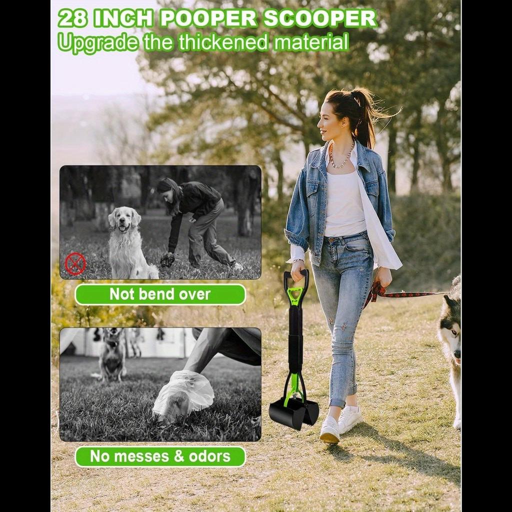 Pet Pick-up Can Be Folded with A Long Handle of 70cm. Dog Clamp Toilet. Pet Cleaning Supplies. Dog Shit Clamp Toilet Pick-up