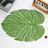 3pcs Hollow Table Mat Anti-stain Coaster Kitchen Accessories Leaf Shape Placemat  Hotel