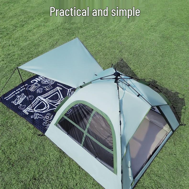 Быстрораскладная складная водонепроницаемая палатка-навес для кемпинга 2-3 People