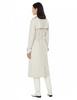 Trench Leather Genuine Lambskin Casual Party Handmade Stylish White Women's Coat