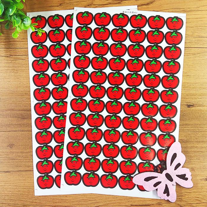 Kids' Reward Stickers: Smiley Faces, Red Stars & Cartoon Designs for Kindergarten Praise