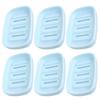6 Pcs Drain Soap Dish Storage Box Lightweight Shatterproof Travel Soap Container Bathroom Holder Easy Clean Portable Case Shower