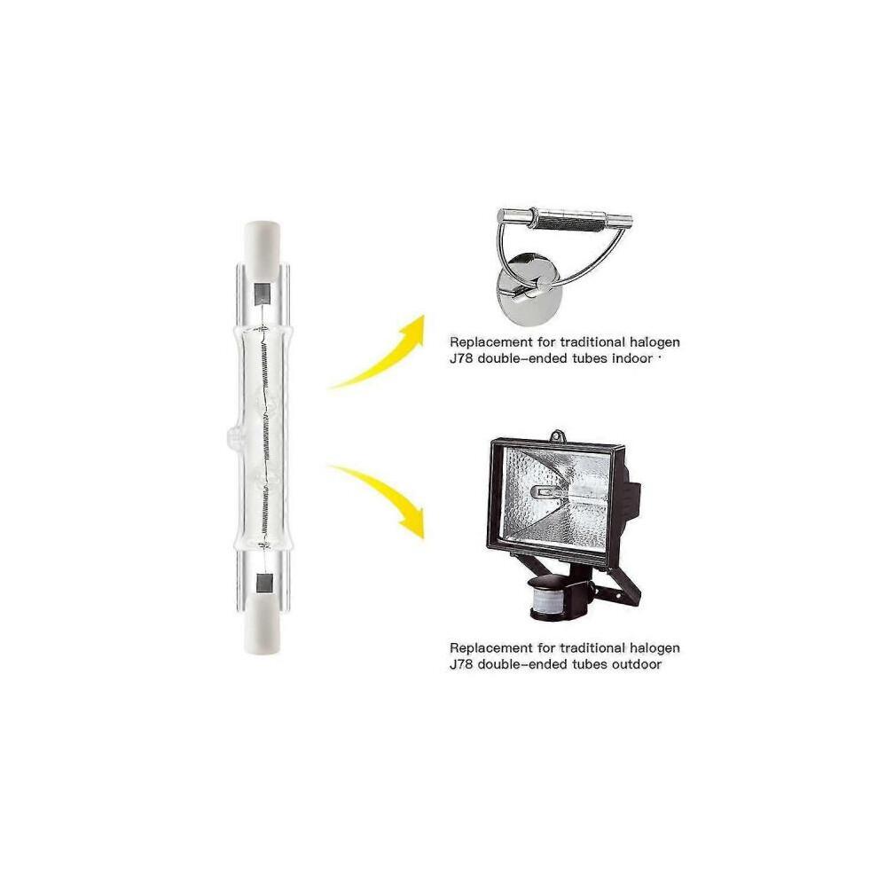 5 Pack R7S 118mm 300W 230V, R7S Halogen Linear Light Bulb, Dimmable Halogen Lamp Compatible Construct