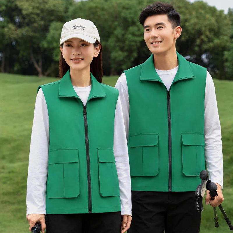 Premium Double-Layer Promotional Vest with Custom Logo for Supermarket Staff