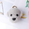 Cute Ella Bichon Teddy Dog Wool Keychain Bag Charm