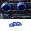 Rear Air Outlet Vent Knob Ring Fit For Range Rover L405 2013-2017 Blue Aluminum
