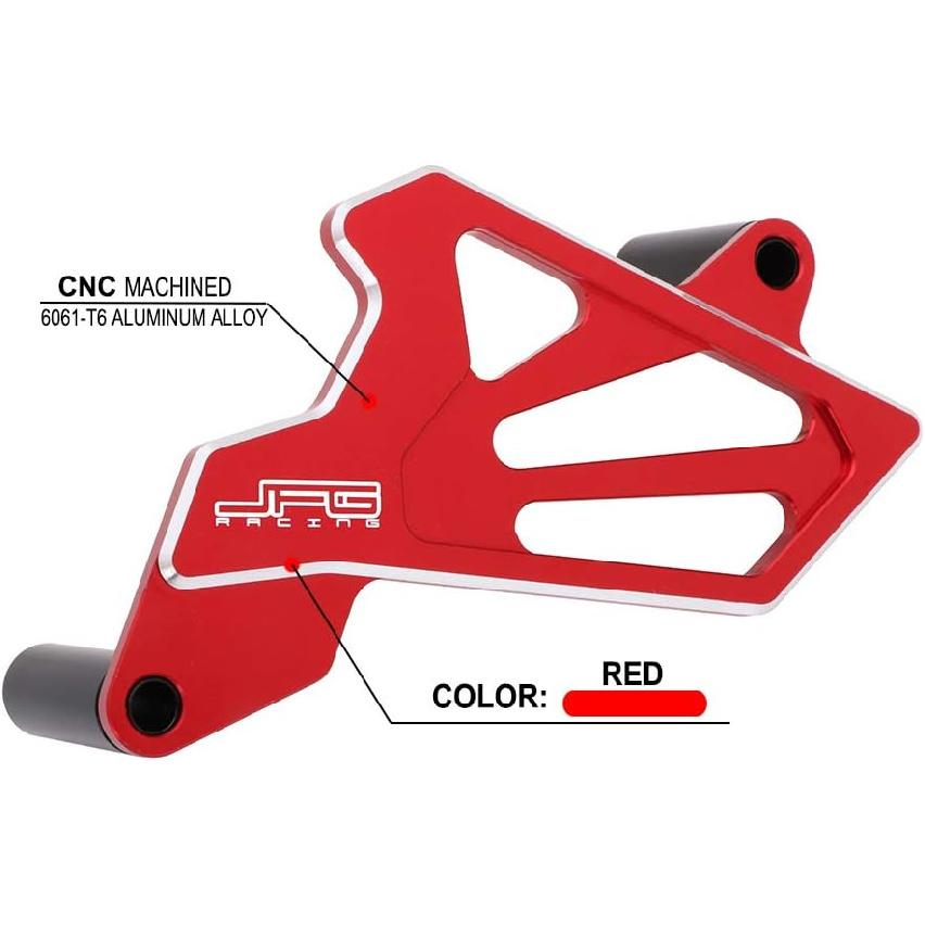 Motorcycle Front Sprocket Guard CNC Sprocket Cover Protector for CRF250L/M 2012-2020, CRF250RALLY 2017-2020 Dirt Bike, RED