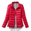 Womens Lightweight Packable Down Jacket Thin Short Puffer Coat With Stand Collar Slim Fit